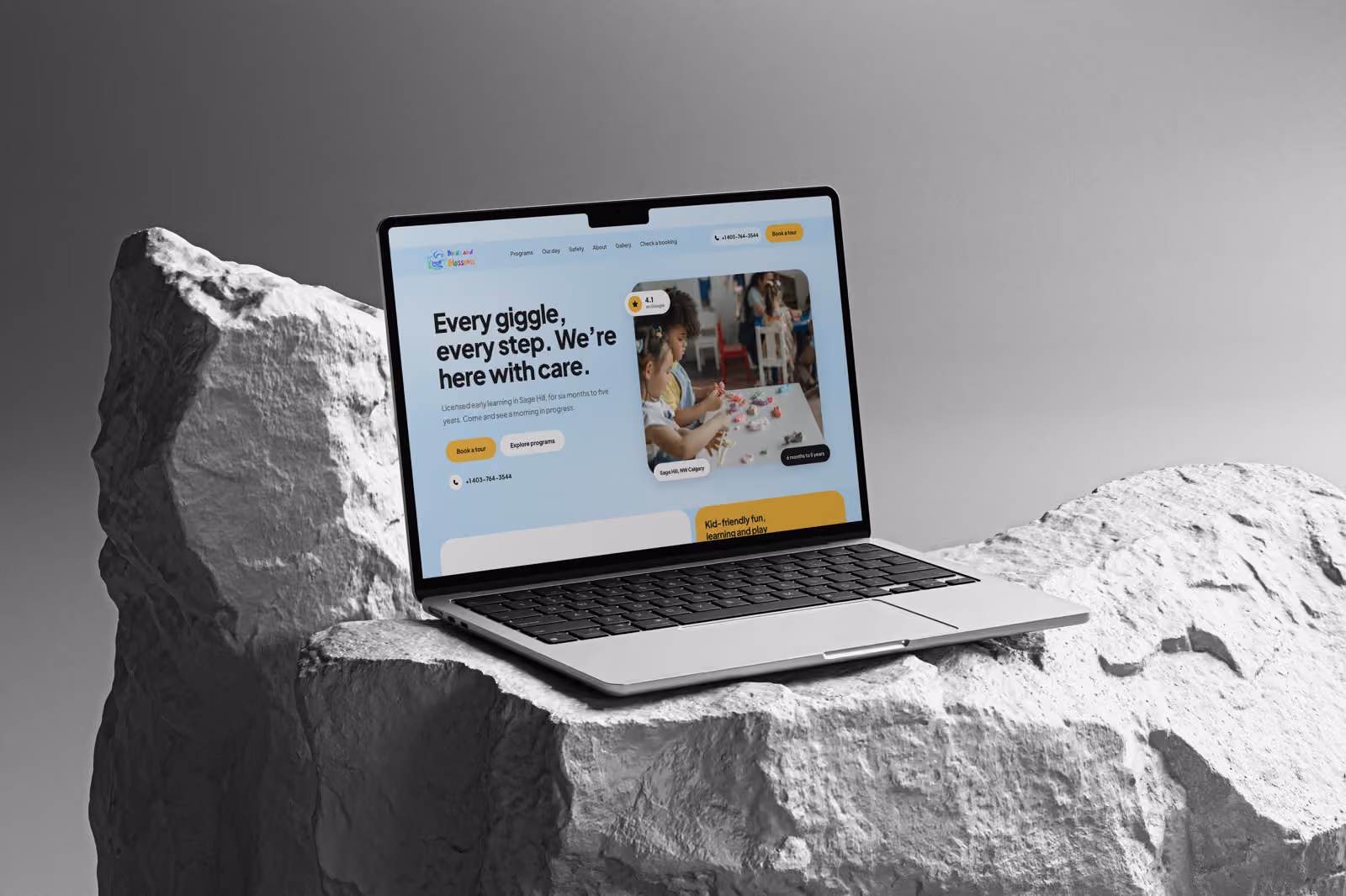 Birds and Blossoms — Early learning · Web design