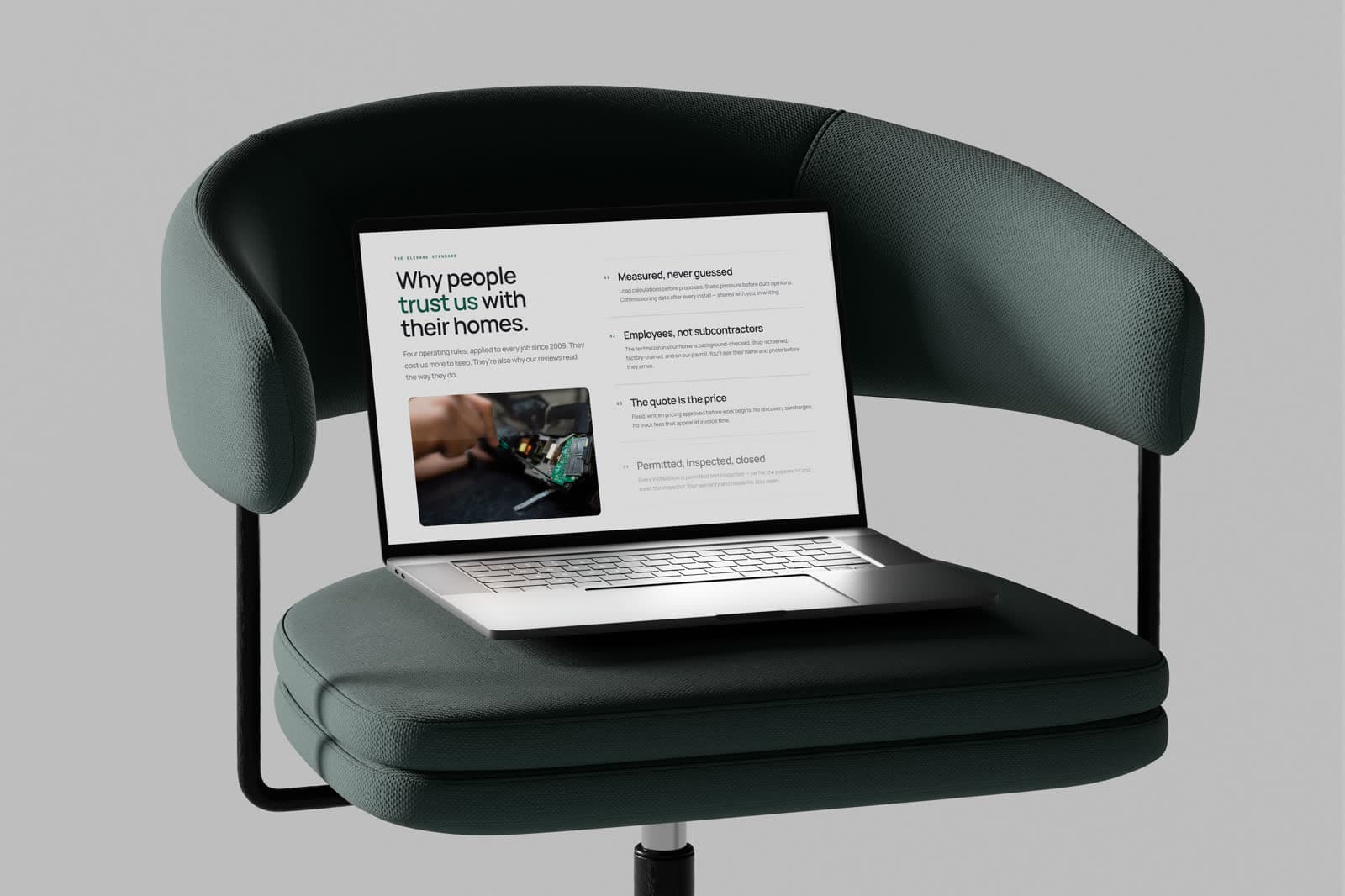 Elevare Climate — screen 3
