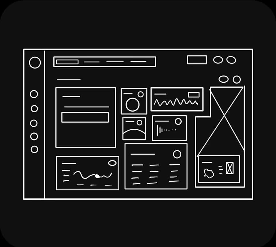 FitOra — Wireframe — the module grid before visual design