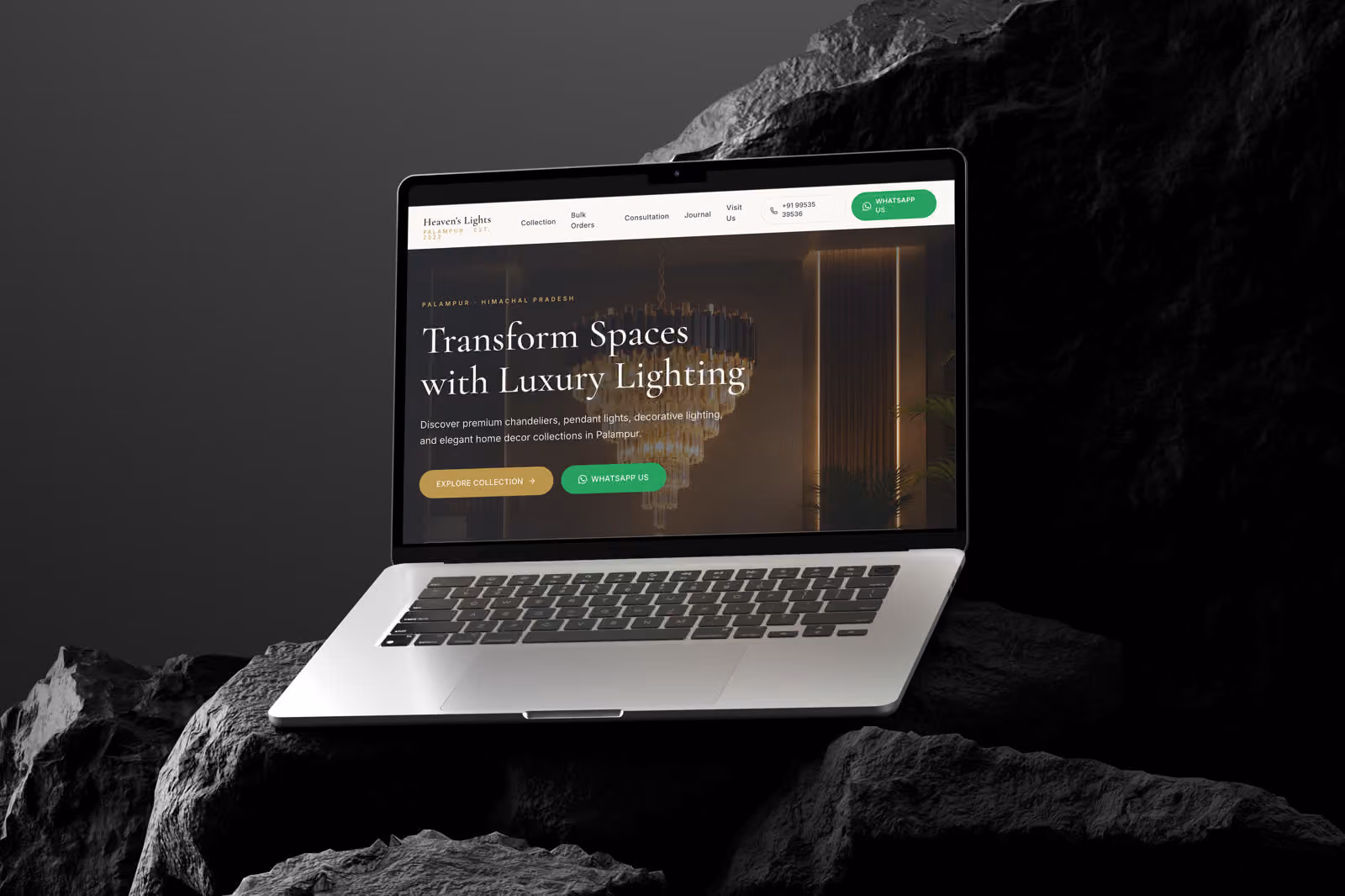 Heavens Lights — Retail · Web design