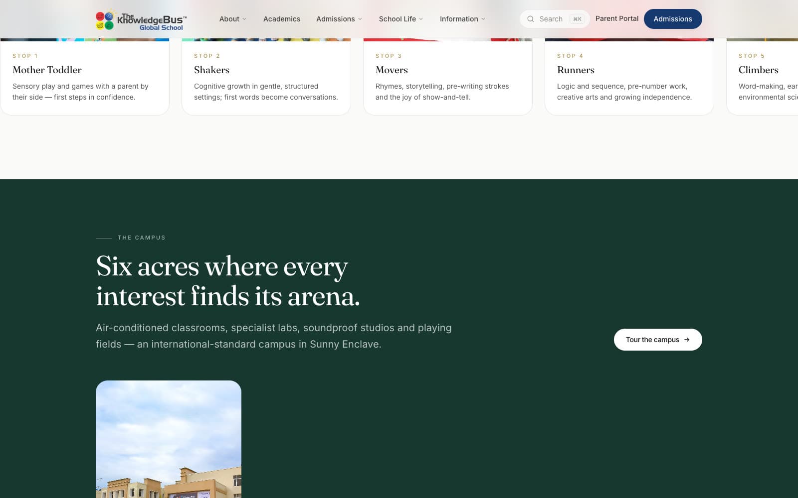 The Knowledge Bus Global School — screen 4